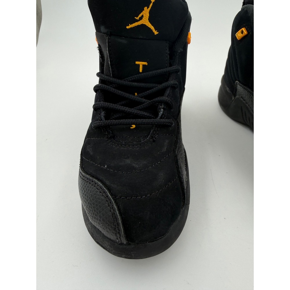Jordan Air Jordan 12 Retro PS Mid Top Suede Sneakers Black Kids US 12C - Picture 7 of 8